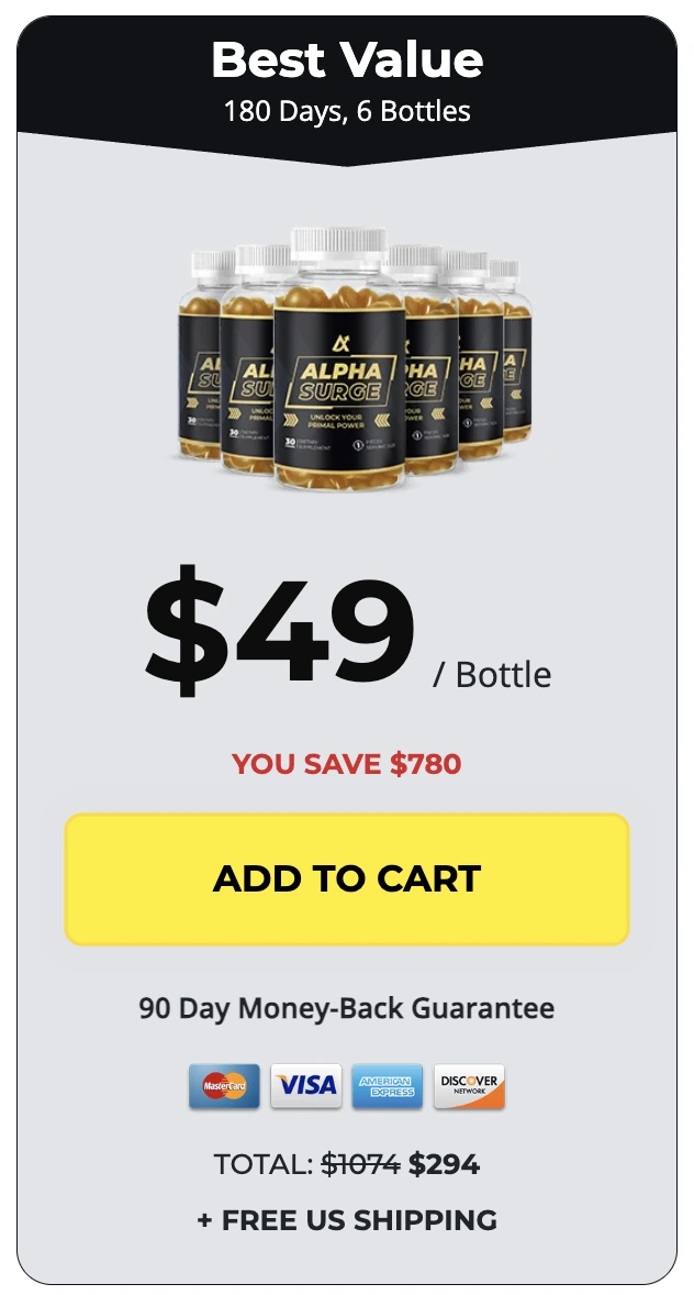 Alpha surge 6-bottles