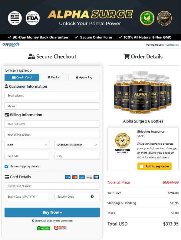 Alpha Surge Order Now